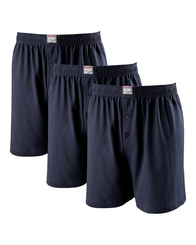 [129610-360-5] Adamo Boxershorts 3er-Pack Übergröße (S, 0360 navy)