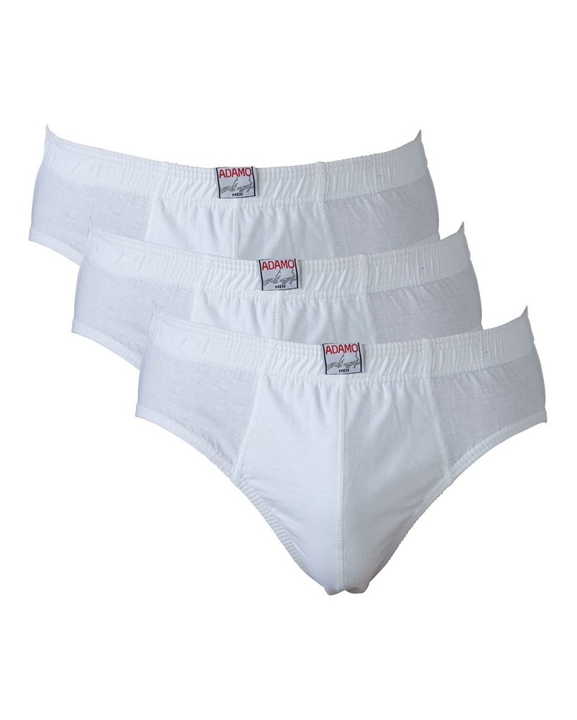 [129630-100-8] Adamo Slip 3er-Pack Übergröße (XL, 0100 white)