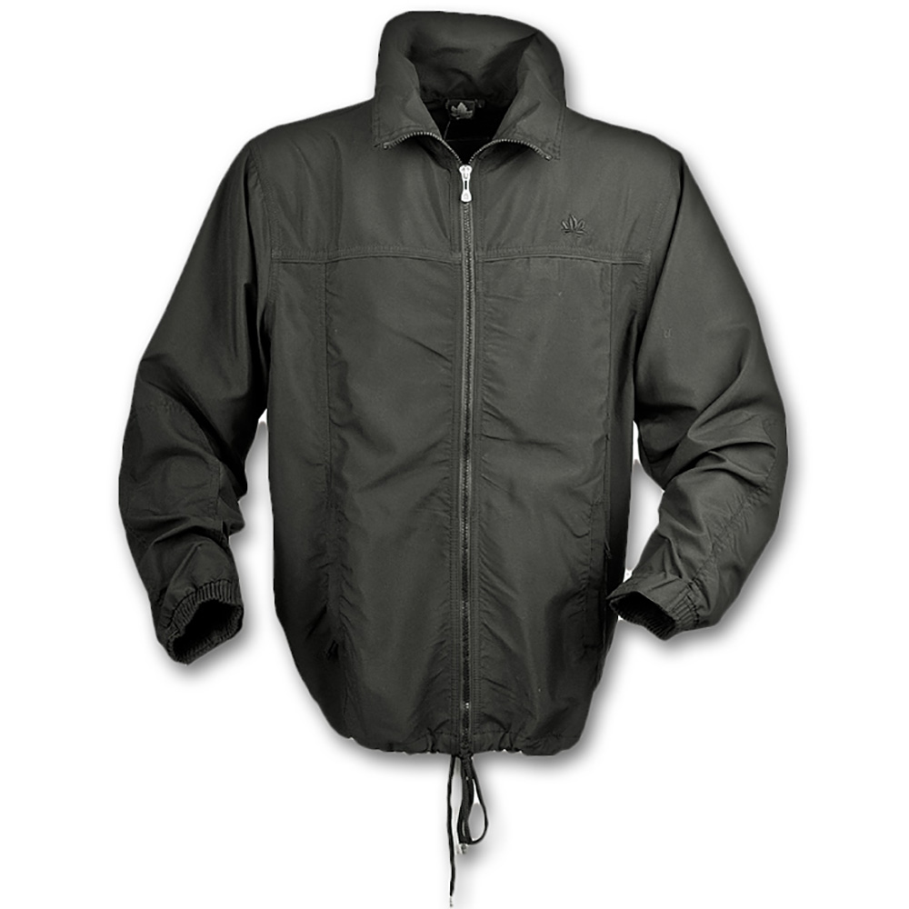 [672-820-0077-S] Ahorn Trainingsjacke Microfaser Übergröße (S, 0077 black)