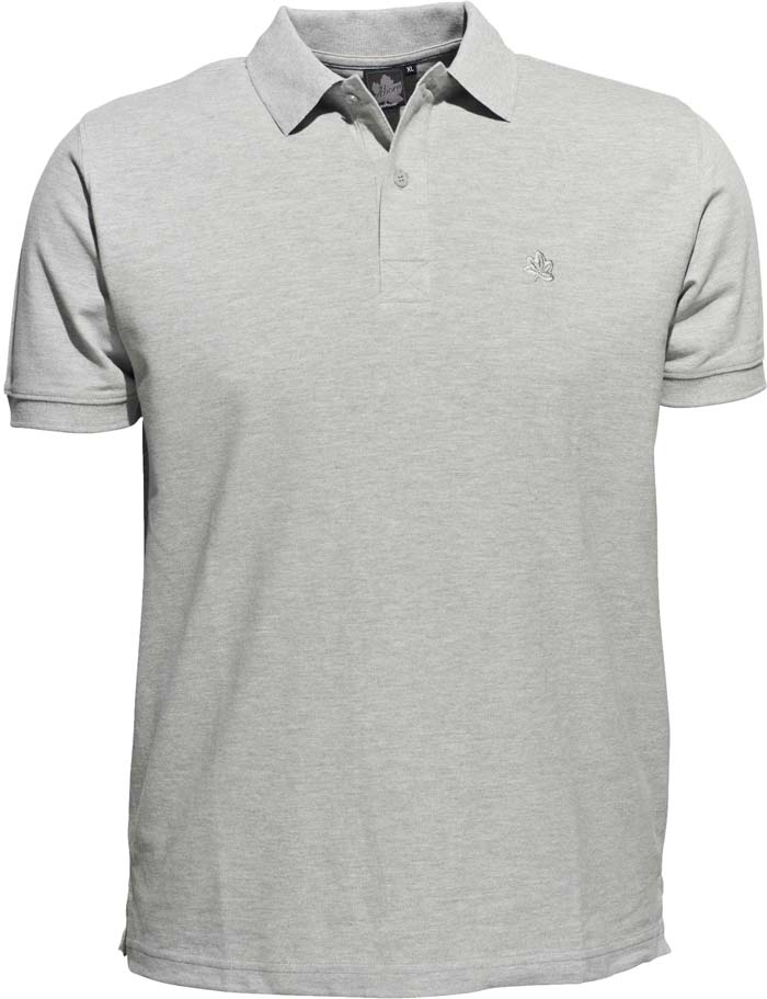 [318-390-0069-S] Ahorn Poloshirt Piqué Übergröße (S, 0069 greymelange)